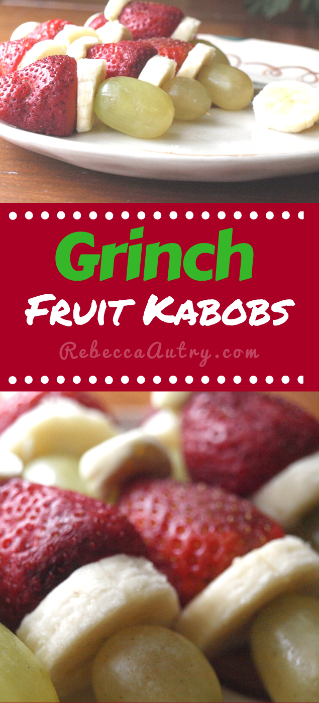Grinch Fruit Kabobs Recipe (Healthy and Easy) Kid Approved! Grinch Fruit Kabobs Recipe (Healthy and Easy) Kid Approved!